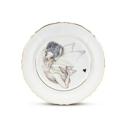 Zdjęcie Stylowy porcelanowy talerz deserowy z kolekcji Lena Brauner for Rudolf Kampf – Rudolf Kampf