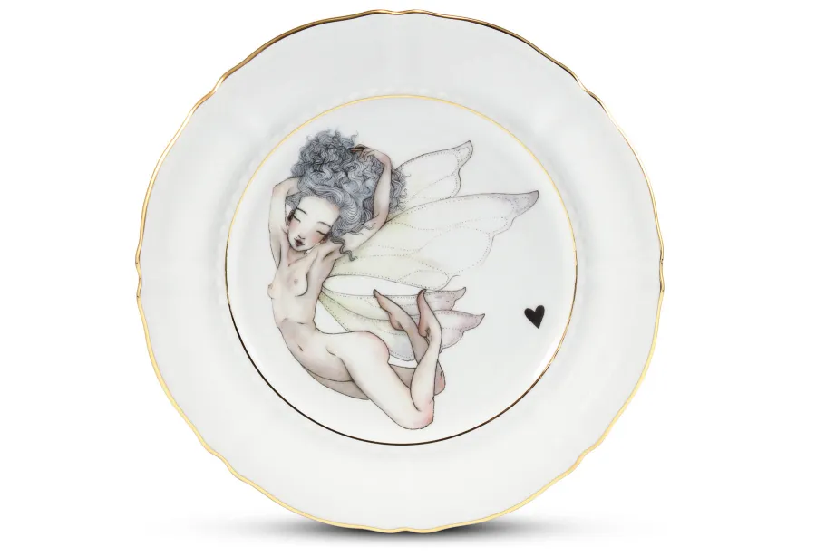 obrazek 1 Stylowy porcelanowy talerz deserowy z kolekcji Lena Brauner for Rudolf Kampf – Rudolf Kampf