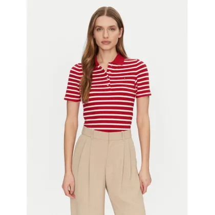 Zdjęcie Tommy Hilfiger Polo 1985 WW0WW43225 Czerwony Slim Fit