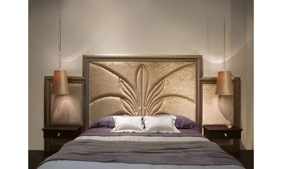 picture 2 A representative bed with a headboard and bedroom cabinets - Brummel