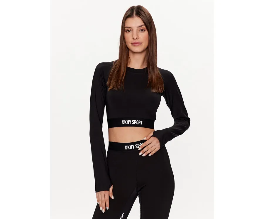 obrazek 1 DKNY Sport Bluzka DP2T9185 Czarny Classic Fit