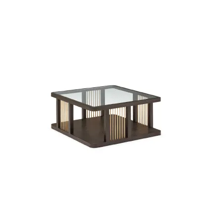 Zdjęcie Drewniany stolik kawowy Audrey 90x90x30 cm