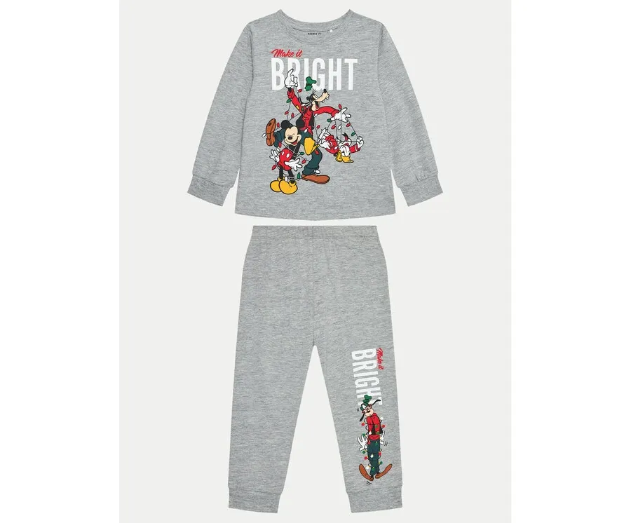 obrazek 1 NAME IT Piżama Mickey 13234179 Szary Regular Fit