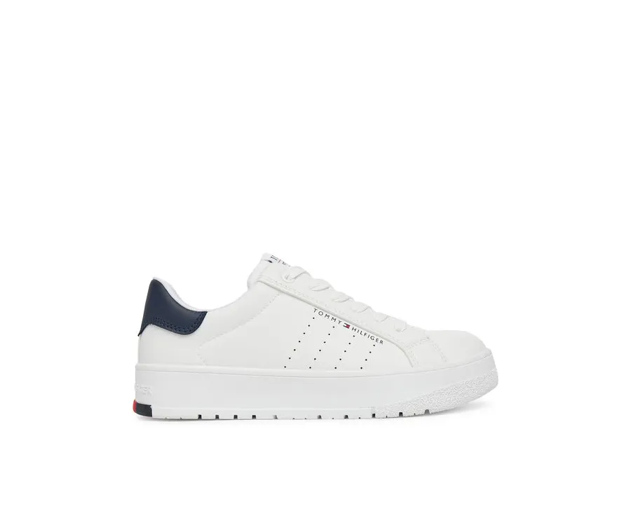 obrazek 1 Tommy Hilfiger Sneakersy Low Cut Lace-Up Sneaker T3X9-33856-1355 S Biały