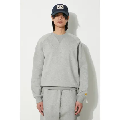 Zdjęcie Carhartt WIP bluza Chase Sweat męska kolor szary melanżowa I033660.00MXX
