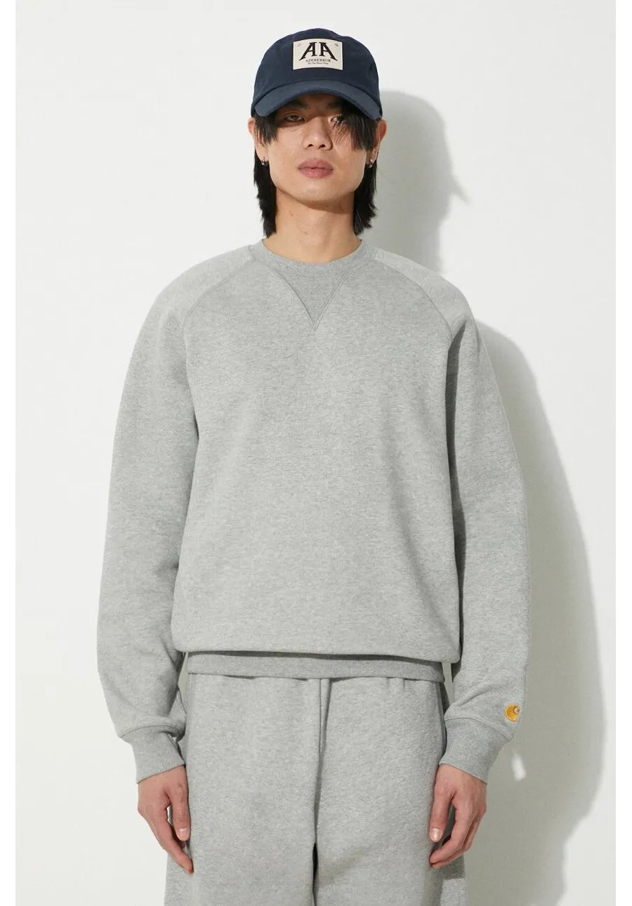 obrazek 1 Carhartt WIP bluza Chase Sweat męska kolor szary melanżowa I033660.00MXX