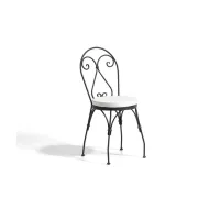 Zdjęcie Stylowe krzesło wykonane z kutego żelaza do ogrodu