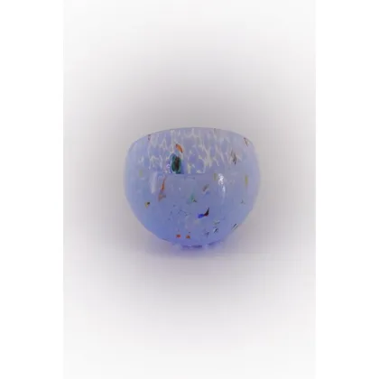 Zdjęcie Błękitna misa dekoracyjna ze szkła murano