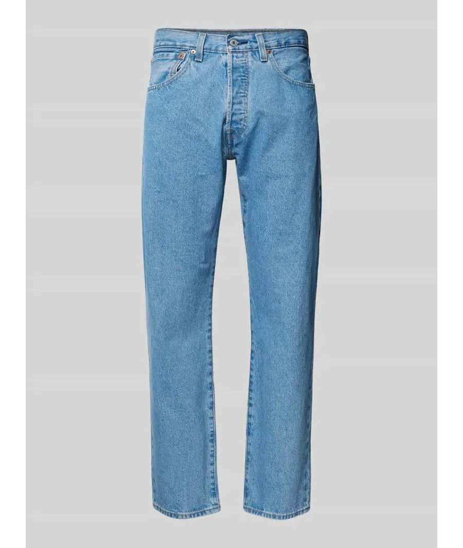 obrazek 1 Jeansy o kroju regular fit z 5 kieszeniami model ‘501’