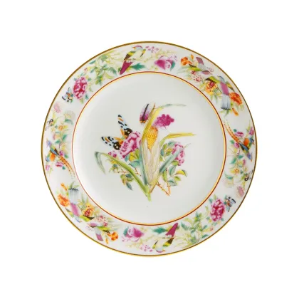 Zdjęcie Porcelanowy talerz deserowy Kukurydza Paço Real z roślinnym motywem - Vista Alegre