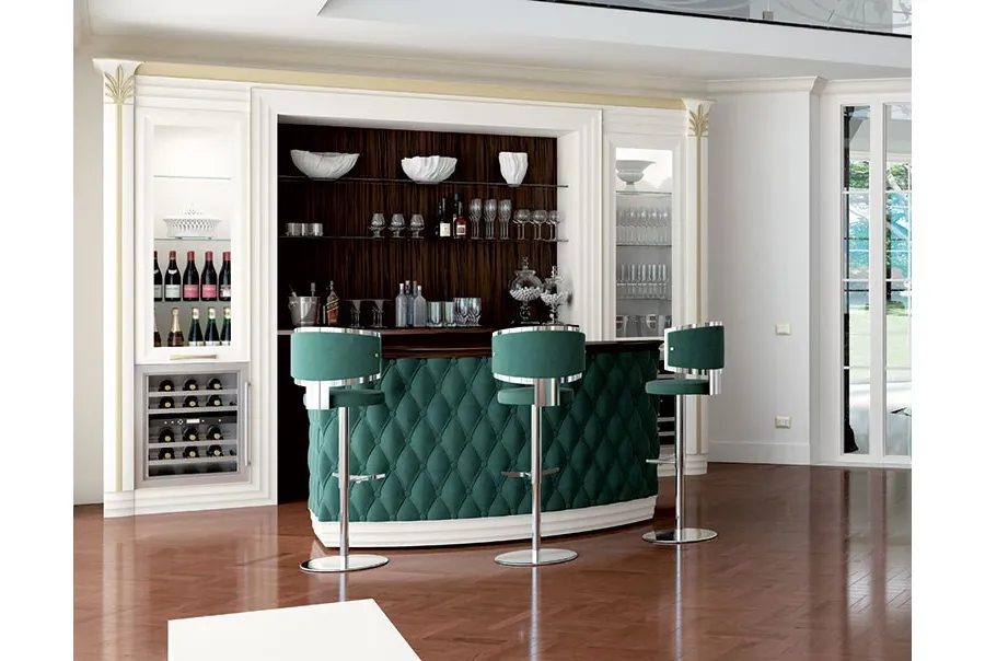 traditional Italian bar rack