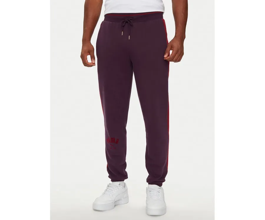 obrazek 1 Puma Spodnie dresowe T7 PLAY.PARIS 626768 44 Bordowy Regular Fit