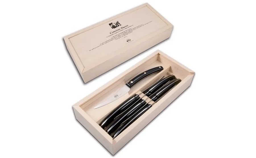 obrazek 3 Luksusowy zestaw noży do steków typu Convivio Nuovo firmy Berti Knives