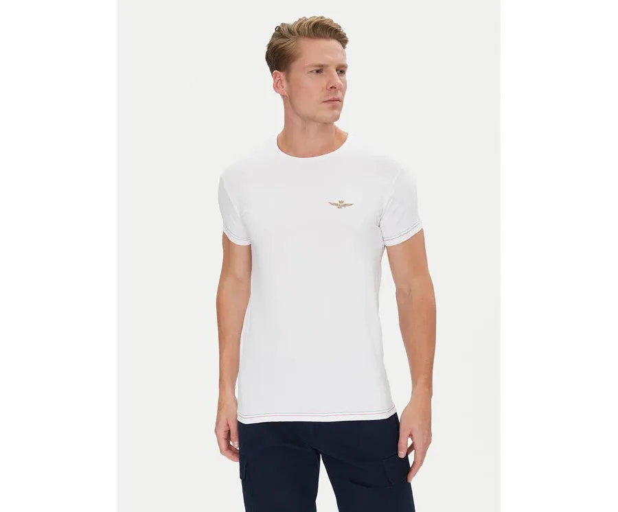 obrazek 1 Aeronautica Militare T-Shirt AM1UTI003 Biały Regular Fit