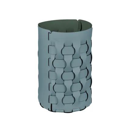 Picture Dubai woven basket Ø22хH35 cm, light blue