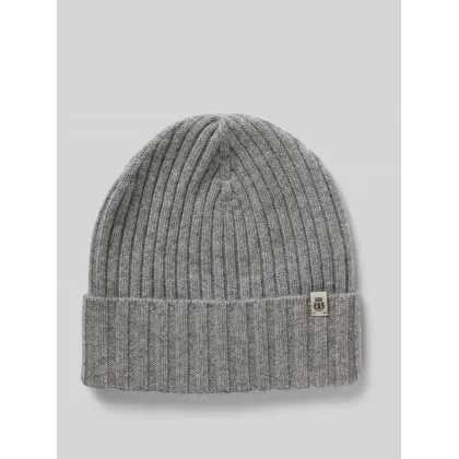 Zdjęcie Czapka kaszmirowa z detalem z logo model ‘Business’