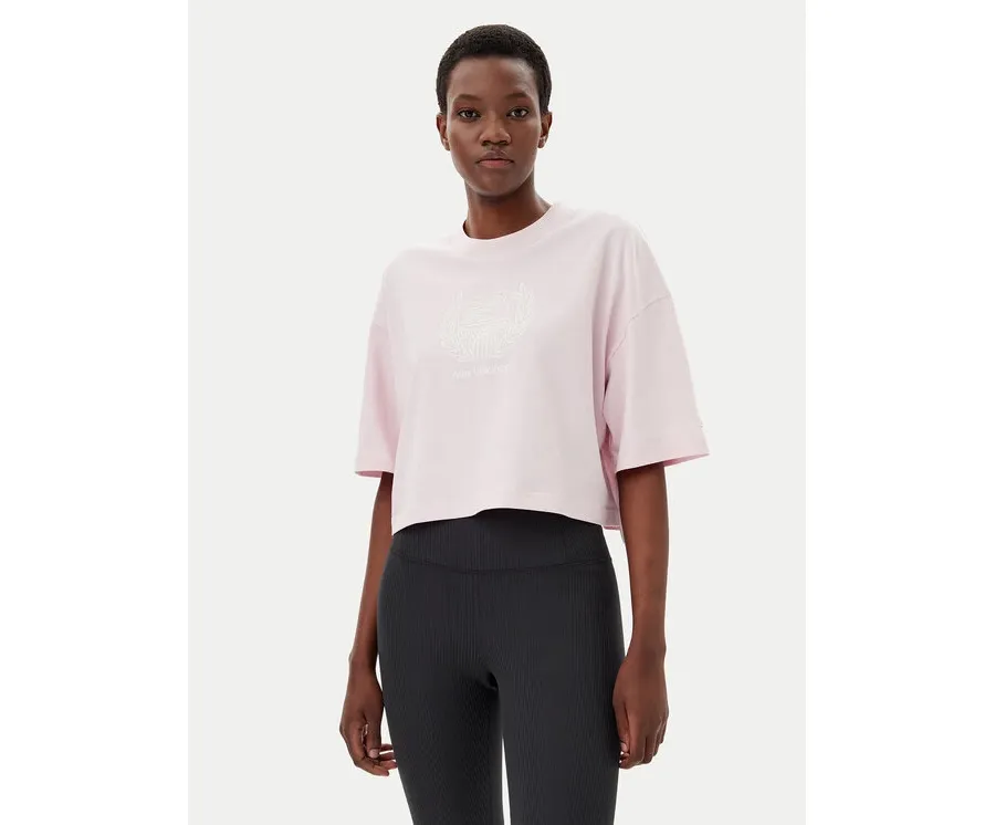 obrazek 1 New Balance T-Shirt WT51935 Różowy Oversize