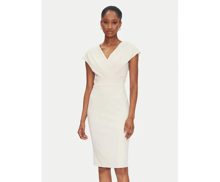 obrazek 1 Rinascimento Sukienka koktajlowa CFC0122760003 Beżowy Regular Fit