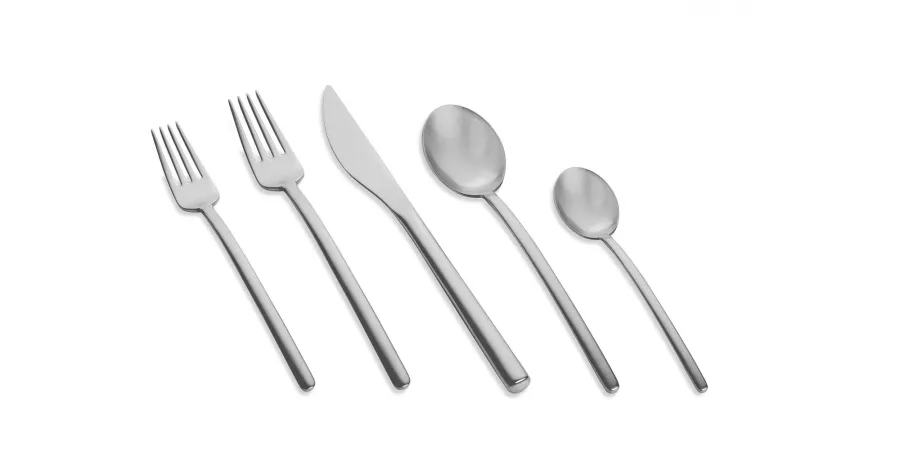obrazek 1 Wyjątkowy włoski komplet 6 łyżek Gourmet z kolekcji Due Ice ze stali nierdzewnej