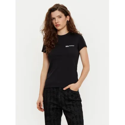 Zdjęcie Karl Lagerfeld Jeans T-Shirt A1W17004 Czarny Slim Fit
