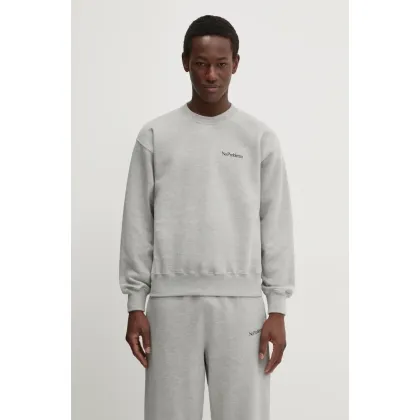 Zdjęcie No Problemo bluza bawełniana Mini Problemo Crew Neck Sweat kolor szary z nadrukiem NP20009.02