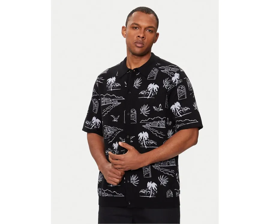 obrazek 1 Vans Polo Sorrento Sweater Polo VN000G3F Czarny Regular Fit