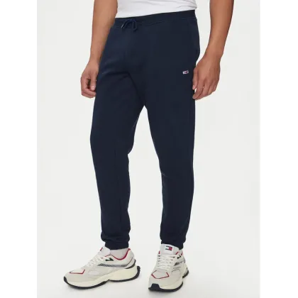 Zdjęcie Tommy Jeans Spodnie dresowe Flag DM0DM20473 Granatowy Slim Fit