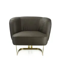 Picture Armchair with metal base H.75xL.90xP.74 cm