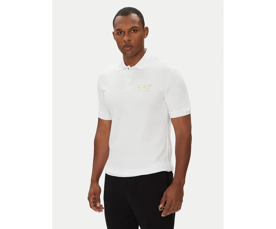 obrazek 1 EA7 Emporio Armani Polo 7M000300 AF13739 U0002 Biały Slim Fit