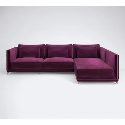 Zdjęcie Fioletowa elegancka duża sofa do wytrawnego salonu – Muranti