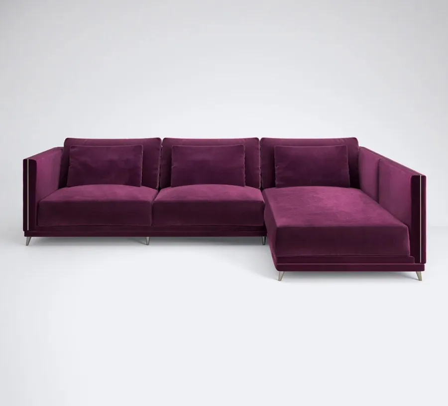 obrazek 1 Fioletowa elegancka duża sofa do wytrawnego salonu – Muranti