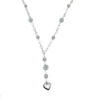 Zdjęcie Kobiecy choker z rombowymi kulami z żywicy cm.45