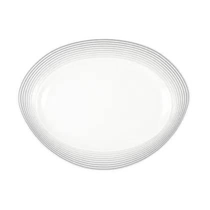 Zdjęcie Owalny porcelanowy półmisek do serwowania 25x19 cm - Seltmann Weiden