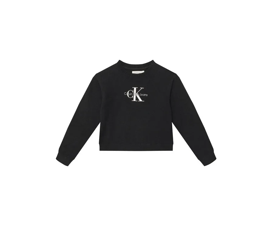 obrazek 1 Calvin Klein Jeans Sweter Monologo IG0IG02830 D Czarny Regular Fit