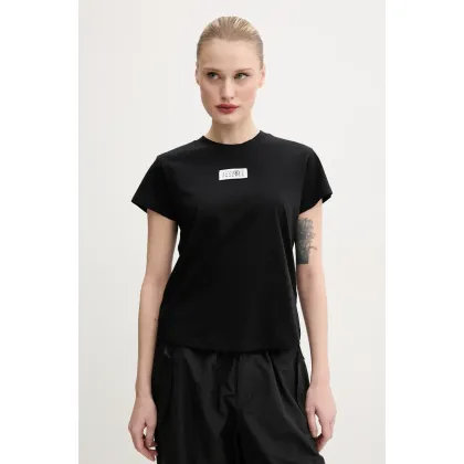 Zdjęcie MM6 Maison Margiela t-shirt bawełniany damski kolor czarny S52GC0327.S24312