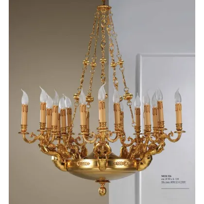 Zdjęcie Nowoczesny i ekskluzywny żyrandol włoskiej marki L'originale