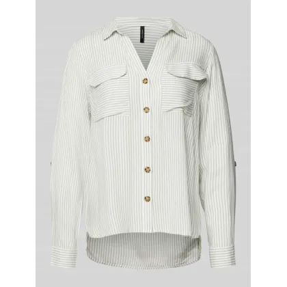 Zdjęcie Bluzka koszulowa o kroju regular fit z czystej wiskozy