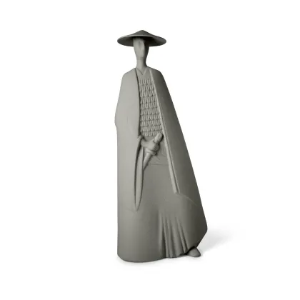Zdjęcie Elegancka figurka samuraja z ceramiki 20x10x48 cm