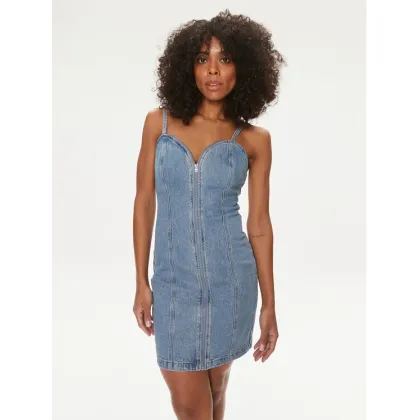 Zdjęcie Guess Sukienka jeansowa Raye W4GK66 D4K30 Niebieski Bodycon Fit