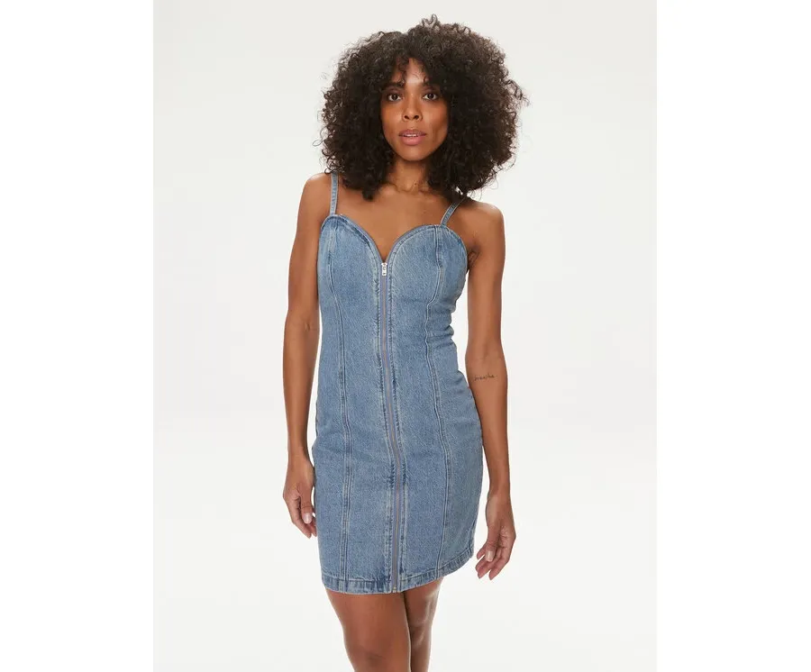 obrazek 1 Guess Sukienka jeansowa Raye W4GK66 D4K30 Niebieski Bodycon Fit