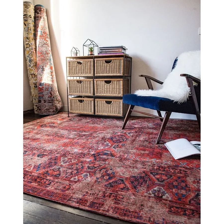 obrazek 5 Elegancki czerwony dywan vintage - 782RED 8719