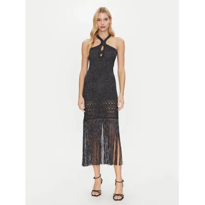 Zdjęcie Simona Corsellini Sukienka dzianinowa P25CPABO0401 Czarny Slim Fit