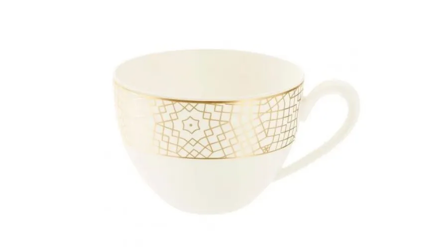 obrazek 1 Porcelanowa amerykańska filiżanka zdobiona złotym wzorem – Tettau
