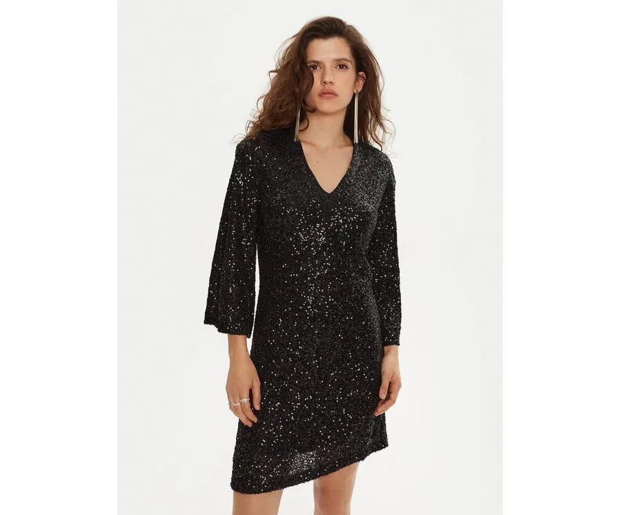 obrazek 1 Bruuns Bazaar Sukienka koktajlowa Azati BBW4192 Czarny Regular Fit