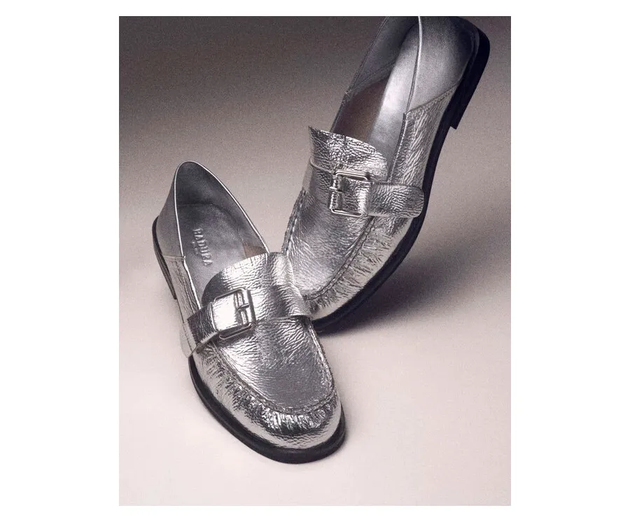 obrazek 1 Badura Mokasyny CAMELLIA-V1792-255 Srebrny