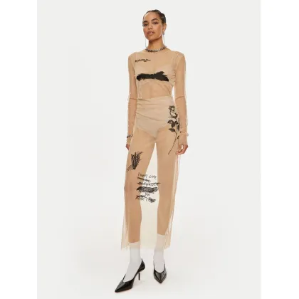 Zdjęcie Patrizia Pepe Sukienka koktajlowa 8A1389 J223-B806 Beżowy Slim Fit