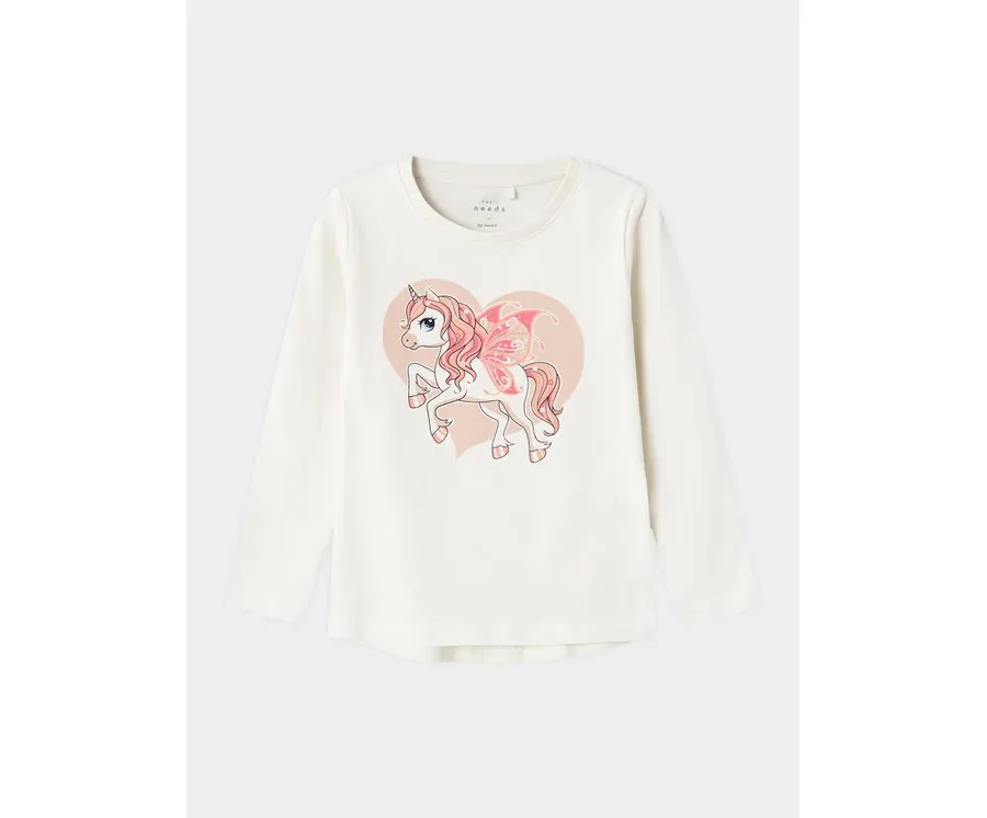 obrazek 1 NAME IT Bluzka Vix 13224958 Écru Standard Fit