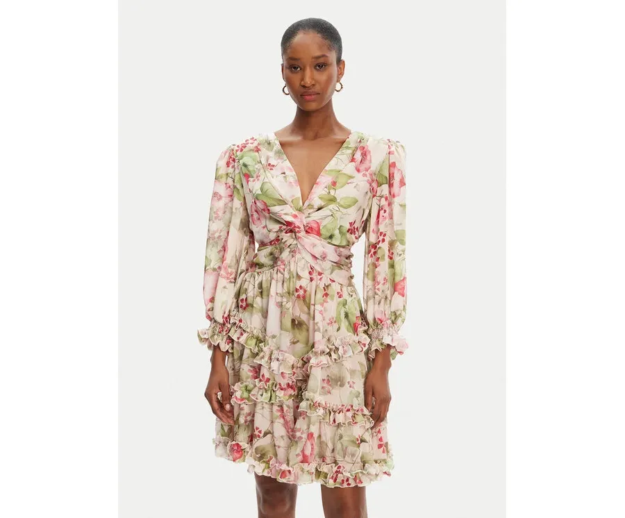 obrazek 1 Babylon Sukienka koktajlowa S00874 Kolorowy Regular Fit