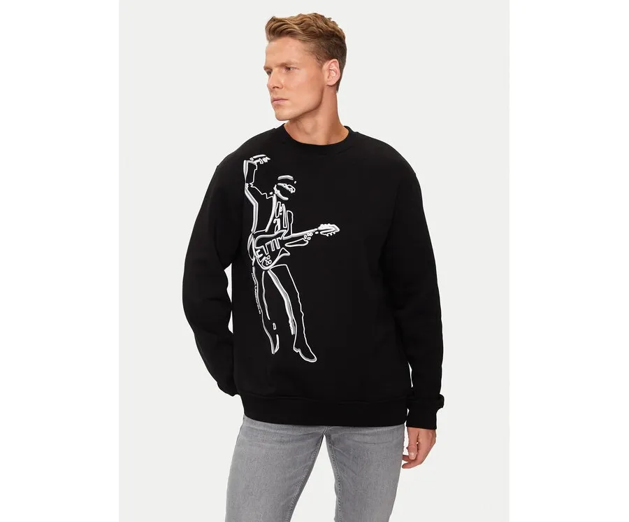 obrazek 1 KARL LAGERFELD Bluza 705447 544908 Czarny Regular Fit