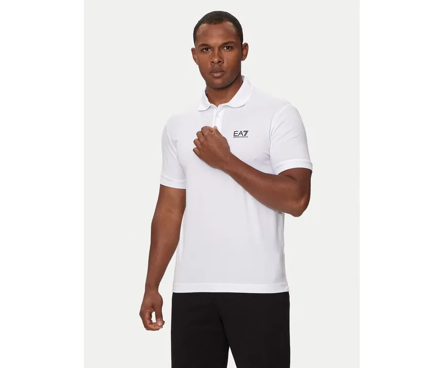 obrazek 1 EA7 Emporio Armani Polo 8NPF14 PJVQZ 1100 Biały Regular Fit